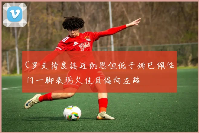 C罗支持度接近凯恩但低于姆巴佩临门一脚表现欠佳且偏向左路